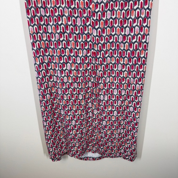 NIC and ZOE Printed Geometric Gathered Side Sleeveless Dress Size 2x - Picture 9 of 11